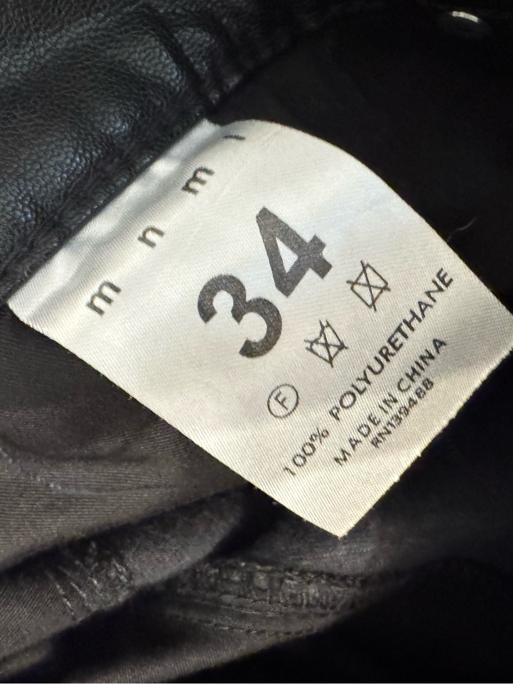 mnml S192 LEATHER PANTS Size 34 - Picture 7 of 14